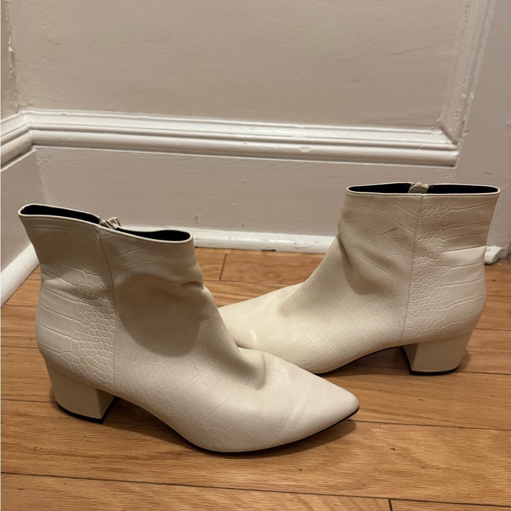 White booties